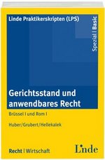 Buch gerichtsstand und anwendbares Recht